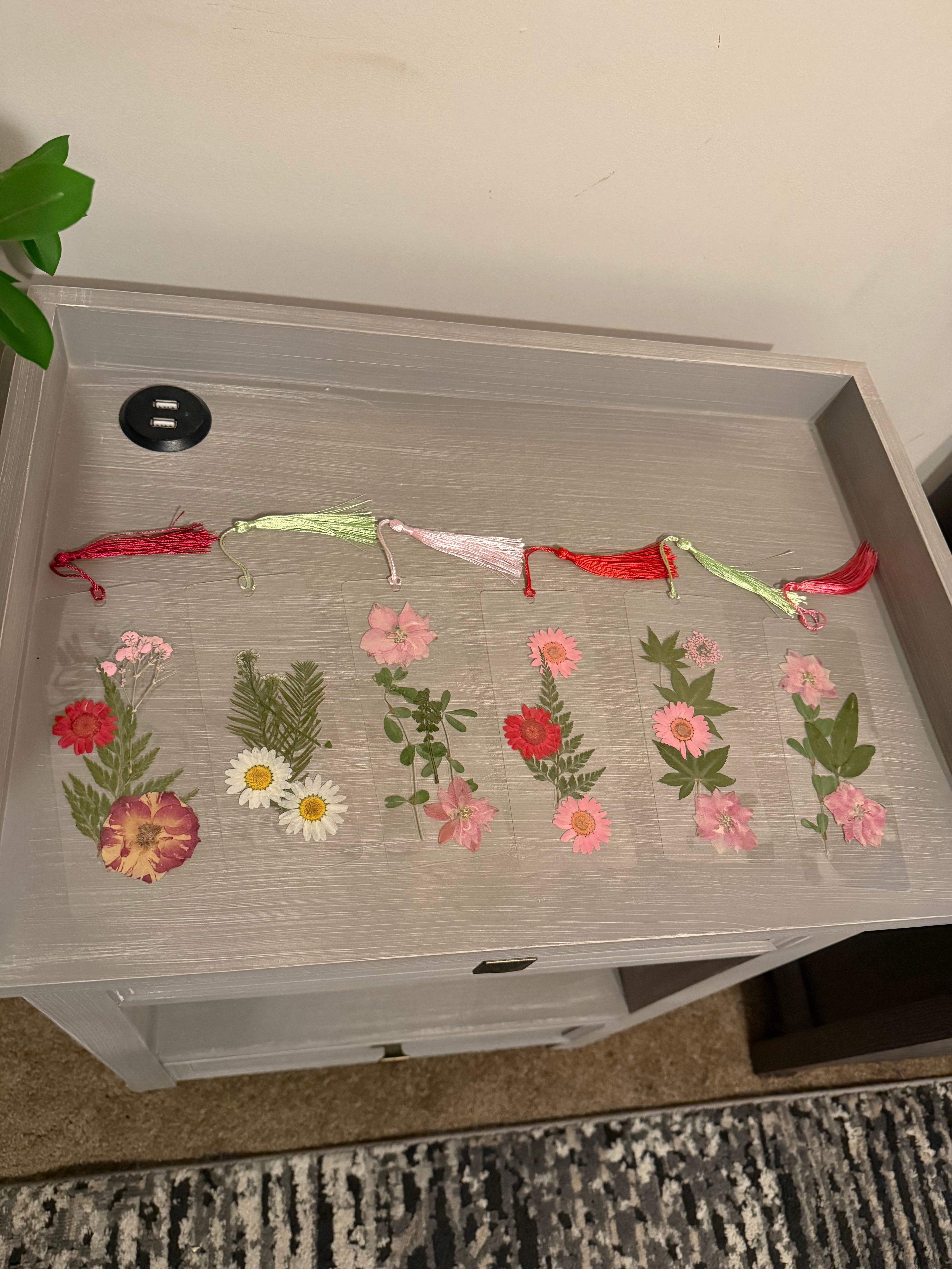 Pressed Flower Bookmarks
